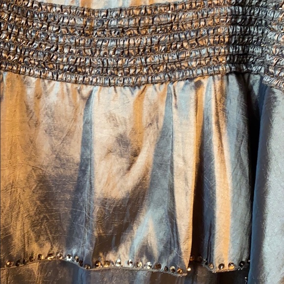 NWT STYLE VINTAGE BROWN LACE/SEQUINED MAXI SKIRT - Picture 5 of 12